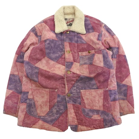 70's Lee "Patchwork" Boa Coverall Jacket