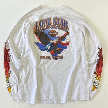 00's Harley Davidson "4面" LS Tシャツ XLサイズ