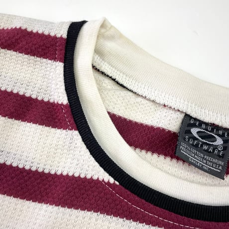 90's～00's Oakley "Icon Logo" Border Tee USA製 (fits XL)