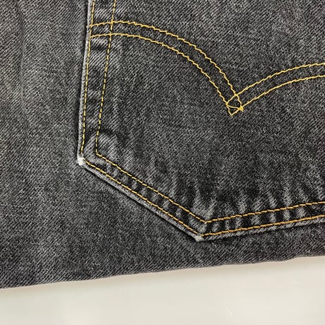 00's Levi's 501 "先染め" Black Denim Pants W36 USA製