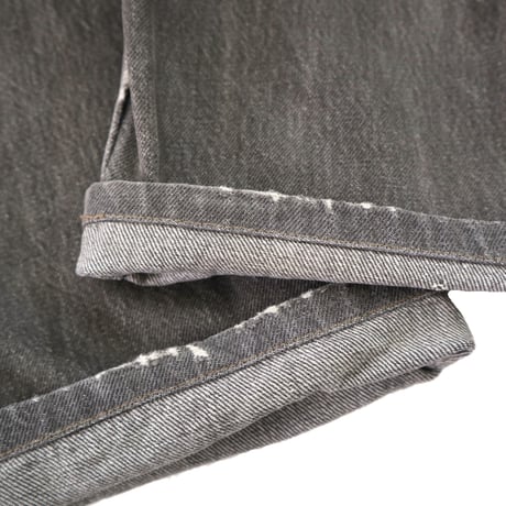 80's Levi's 501 "先染め" "スミ黒" Black Denim Pants W31 USA製