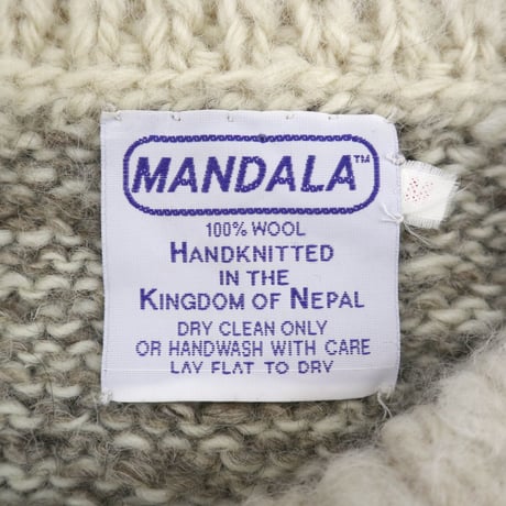 80's～ MANDALA Wool Sweater Mサイズ NEPAL製