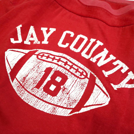 70's CHAMPION "JAY COUNTY" Football Tee Mサイズ USA製