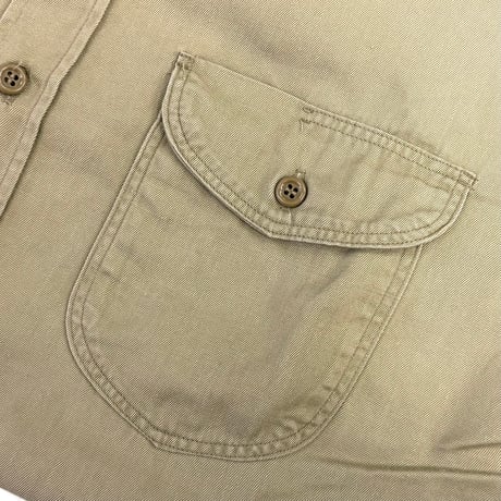 "Big Size" 60's Lee "マチ付き" Chetopa Work Shirt 16 Long USA製