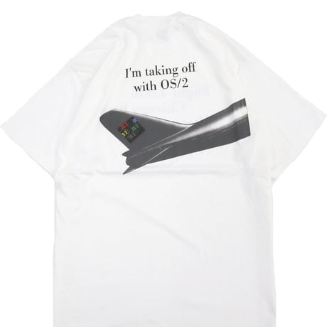 Deadstock～NOS ～90's SOF Tee "taking off with OS/2" 両面 プリント Tシャツ XLサイズ USA製