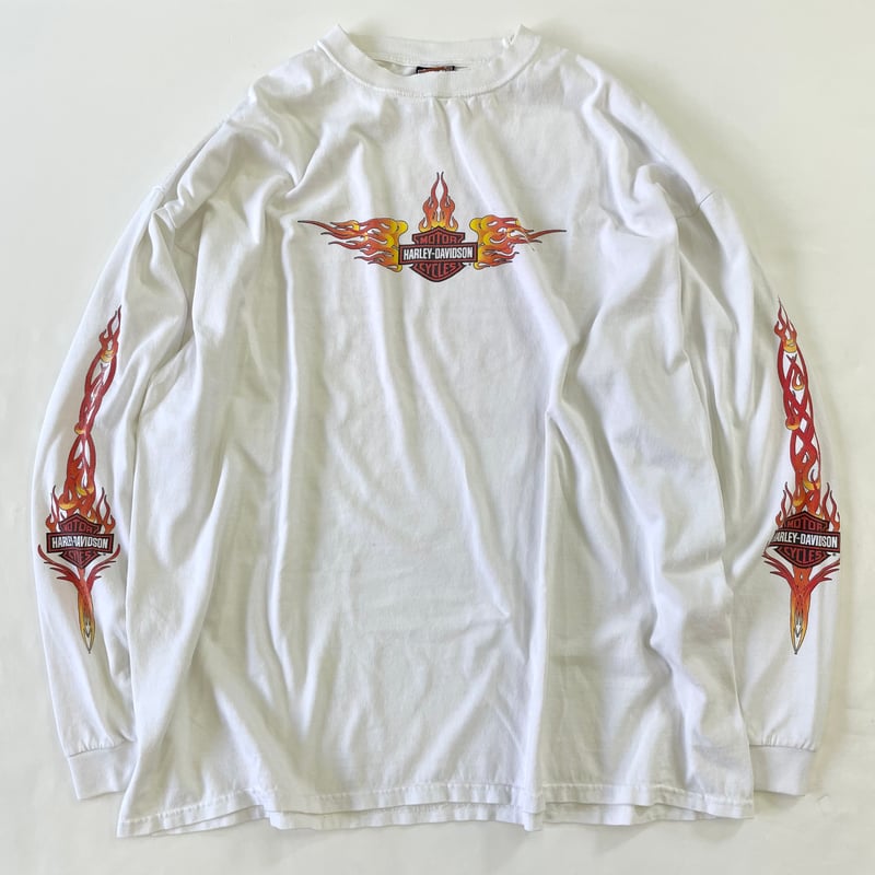 00's Harley Davidson 両面 両袖 プリント LS Tシャツ | Daniel 00's Harley Davidson 両面 両袖 プリント LS Tシャツ | Daniel