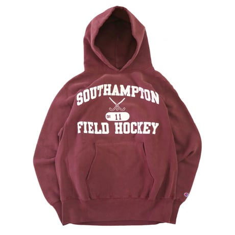 90's CHAMPION RW SWEAT PARKA "SOUTHAMPTON～" 4段 プリント Lサイズ USA製