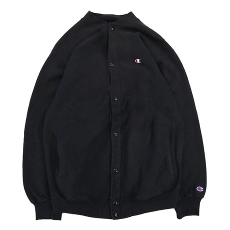 90's CHAMPION RW SWEAT "Full Snap" Black XLサイズ USA製