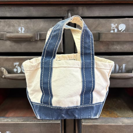 "Rare" "Mini" 80's L.L. Bean "2色タグ" BOAT AND TOTE Canvas Bag