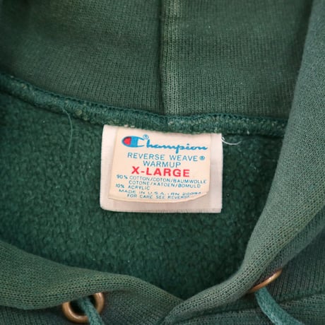 80's CHAMPION RW SWEAT PARKA "DARTMOUTH" XLサイズ USA製