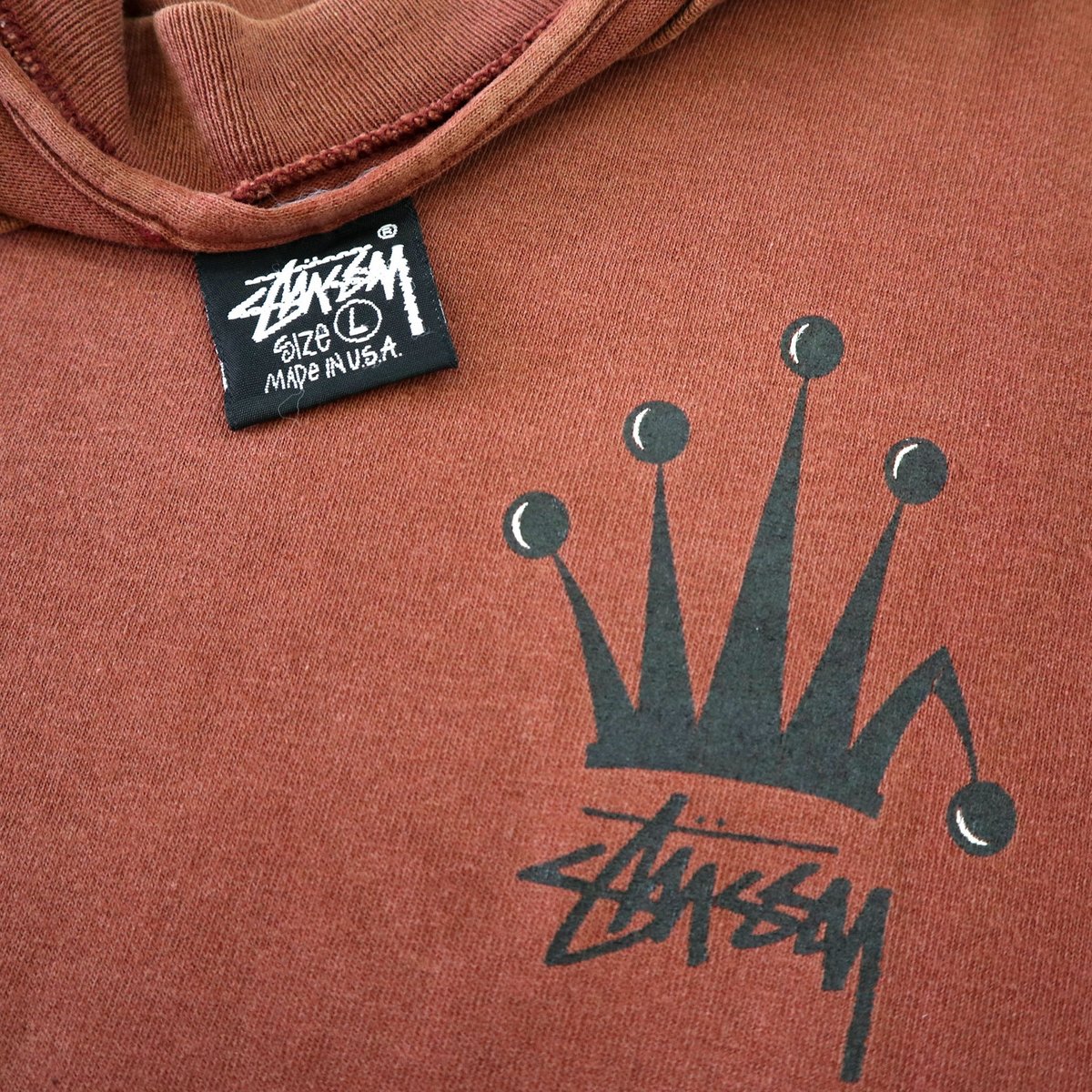 80s old stussy クラウンピン Tシャツ　スケート　レア　ボロ