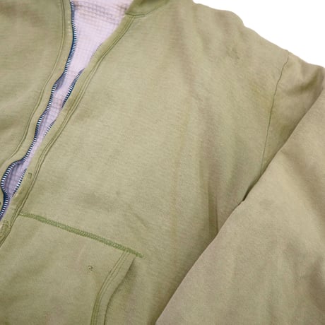 "Good Color" 60's～70's unknown "Thermal Lined" Full Zip Sweat Parka