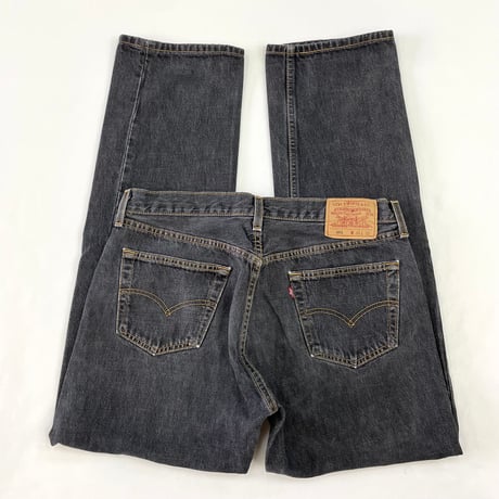 00's Levi's 501 "先染め" Black Denim Pants W36 USA製