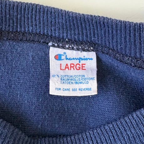 80's CHAMPION "EAU CLAIRE" "両面" Football Tee Lサイズ USA製