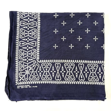 60's～ "Indian/Cross" RN14193 All Cotton Bandana (sold separately)