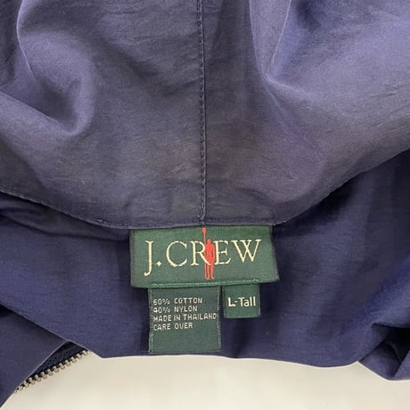 ～90's J.CREW Cotton/Nylon Full Zip Jacket Lサイズ
