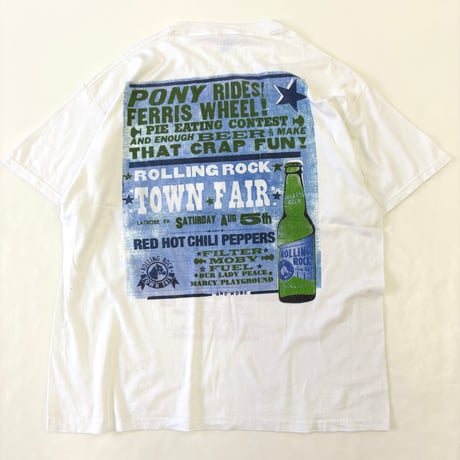 00's DELTA "Rolling Rock Town Fair" "RED HOT CHILI PEPPERS" Tシャツ XLサイズ