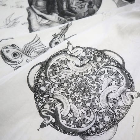 90's ANDAZIA "M.C. Escher Multi" Tシャツ XLサイズ USA製