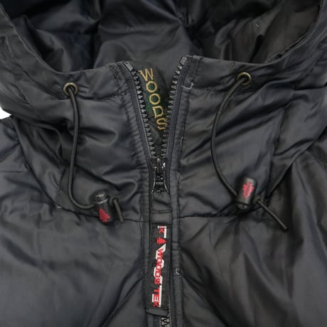 90's～00's WOODS Down Jacket Black Lサイズ