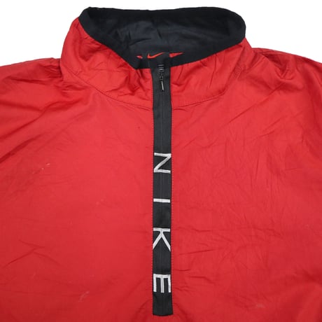 90's NIKE "Zip Logo" Nylon Pull Over Jacket Lサイズ