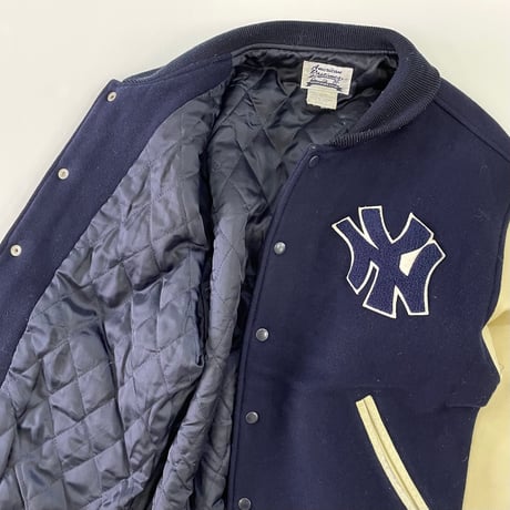 ～90's American Pastimes "Yankees" Stadium Jacket Lサイズ