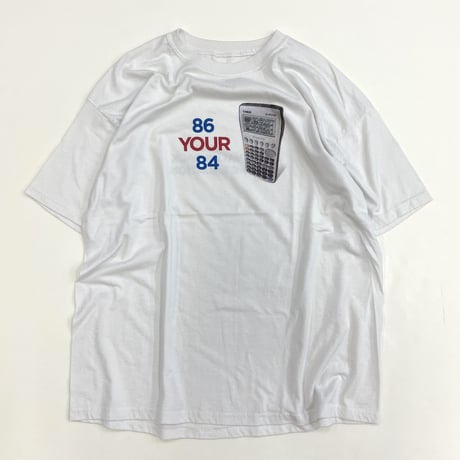 00's unknown "Casio" 両面 プリント Tシャツ
