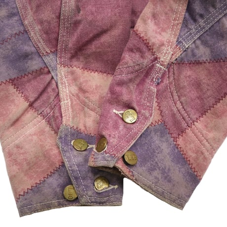 70's Lee "Patchwork" Boa Coverall Jacket