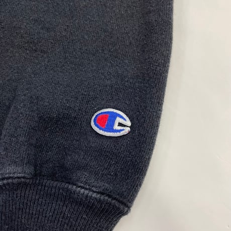 90's CHAMPION RW SWEAT "Script Embroidery" "Black" XLサイズ USA製