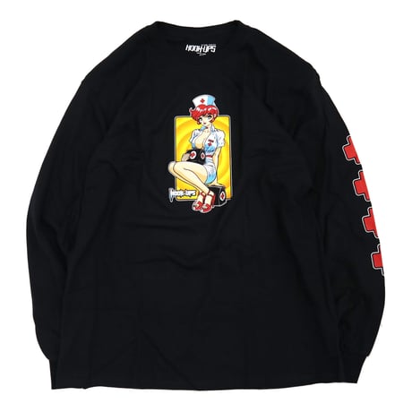 "New" HOOK UPS "Nurse Trixie" LS Tシャツ