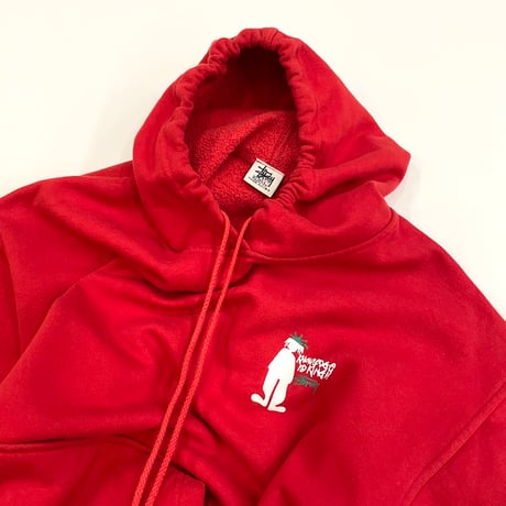 90's～ OLD STUSSY "Shadow Man" Sweat Parka Lサイズ