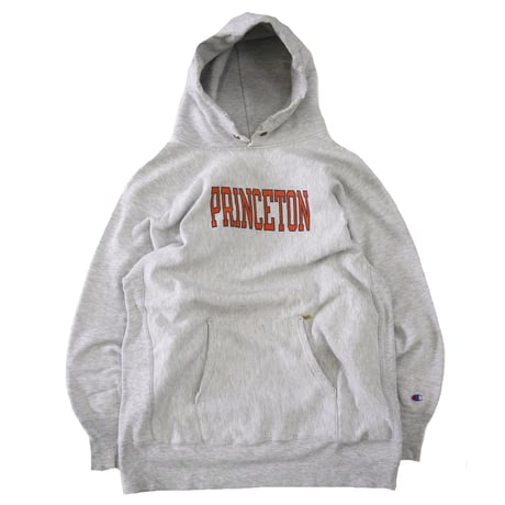 90's CHAMPION RW SWEAT PARKA "PRINCETON" 両面 染み込み プリント XLサイズ USA製