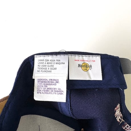 NOS～Mint 90's Hard Rock Cafe "Cancun" "Suede Brim" 6-Panel Cap