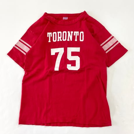 70's CHAMPION "TORONTO 75" Win Football Tee XLサイズ USA製