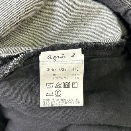 "Women's Size" agnes b. Black Denim Pants