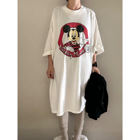 "Big Size" 80's～90's Disney "Mickey Mouse Club" Tシャツ