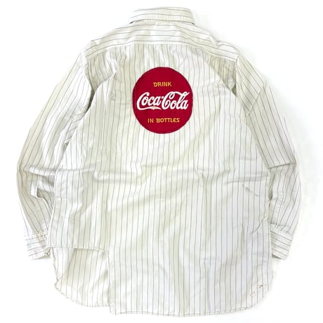 "as is" 50's Lee "Coca Cola" Stripe Work Shirt 15 1/2