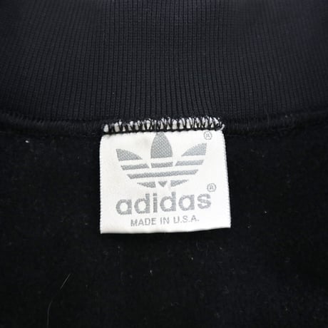 80's Adidas Track Jersey Top Black×Red Lサイズ USA製