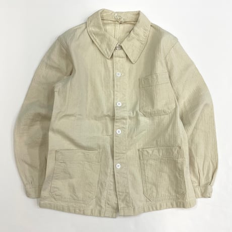 Euro Vintage Herringbone Coverall Work Jacket