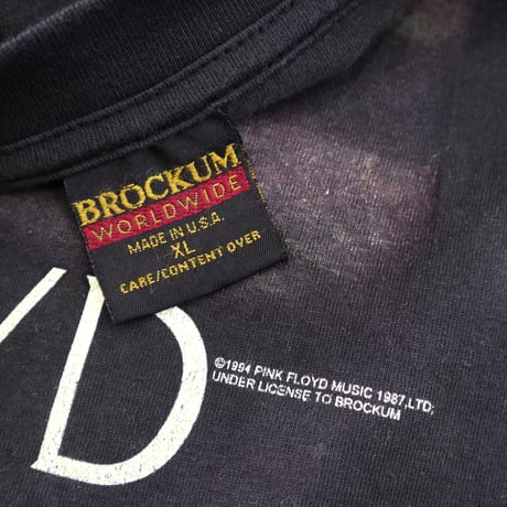 90's BROCKUM "PINK FLOYD" 両面 プリント Tシャツ XLサイズ USA製