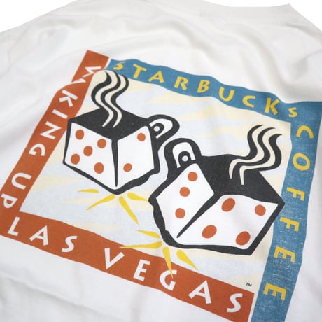 90's～00's unknown "STARBUCKS Las Vegas" "両面" Tシャツ