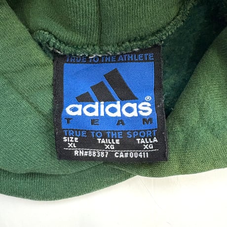 "Good Size" 90's Adidas "Embroidery Center Trefoil" Sweat Parka XLサイズ USA製