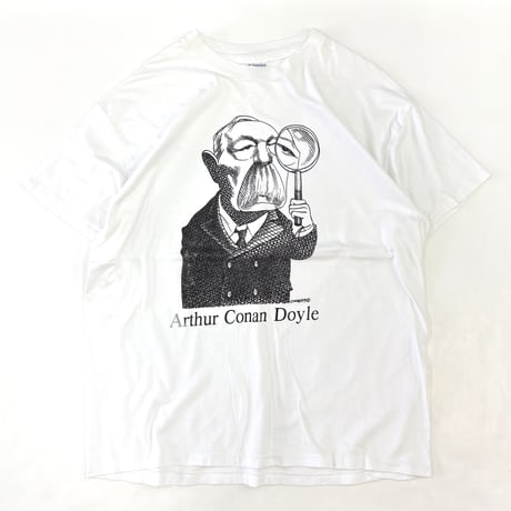 90's Hanes "Largely Literary" "Conan Doyle" Tシャツ XLサイズ USA製