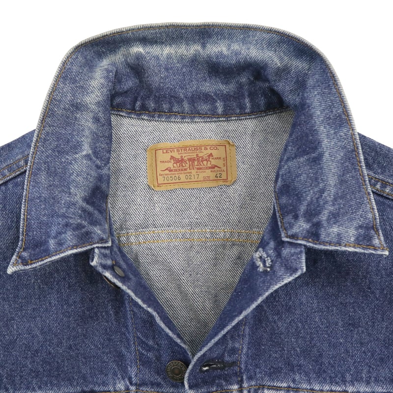 90's Levi's 70506-0217 Denim Trucker Jacket 42サ...