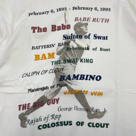 90's Hanes "Babe Ruth" 100th Anniversary Tシャツ Lサイズ USA製