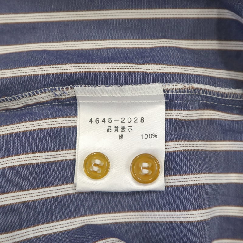 Vivienne Westwood MAN コットン ストライプ シャツ 46サイズ Vivienne Westwood MAN コットン ストライプ シャツ 46サイズ