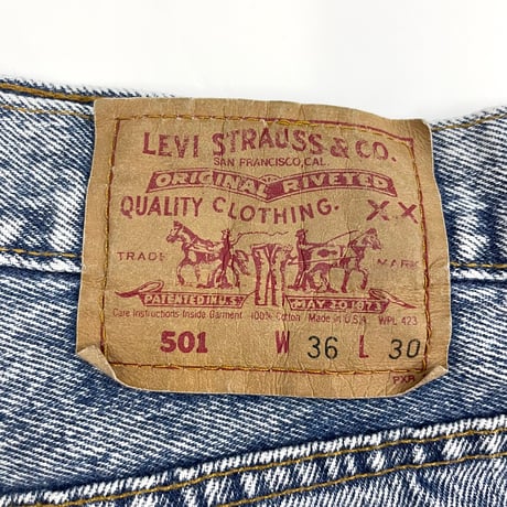 90's Levi's 501 "Acid Wash" Denim Pants W36 USA製