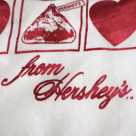 80's～ College Lane "HERSHEY'S" ラメ プリント スウェット USA製