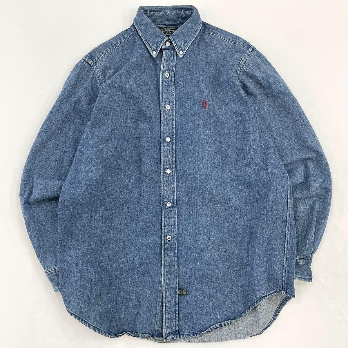 90's Polo Country Denim BD Shirt Mサイズ | Daniel 90's Polo Country Denim BD Shirt Mサイズ | Daniel