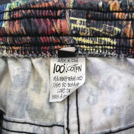 80's OLD STUSSY "宗教柄" Short Pants XSサイズ USA製