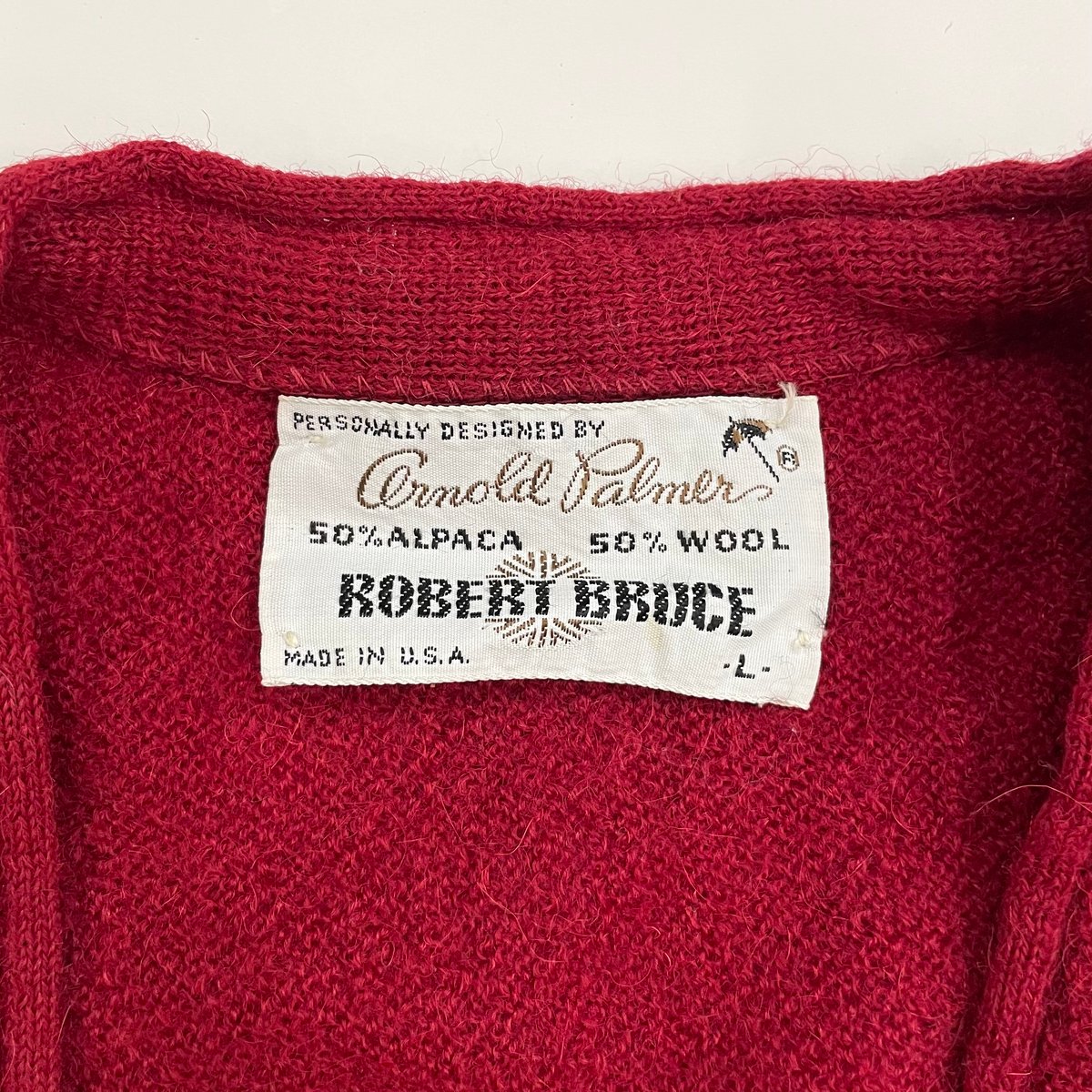 70's Robert Bruce × Arnold Palmer Alpaca Wool C...